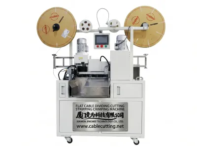 Automatische Vlakkabel Verdeel- en Krimpmachine WPM-FCCM-51 - Automatische Terminalkrimpmachine
