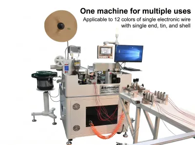 Volautomatische Multi-Draad Plug Assemblage Machine WPM-DPW12 - Automatische Terminalkrimpmachine
