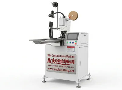 Volautomatische Kabelkrimpmachine voor Draadknippen, Strippen en Krimpen WPM-151 - Automatische Terminalkrimpmachine
