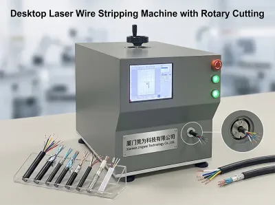 Desktop Lasersnijaderontmantelmachine met Roterende As FLS30-XC