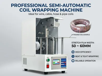 Semi-automatische kabelwikkelverpakker voor kabels tot 90 mm WPM-120X