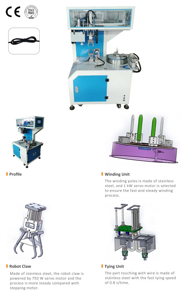 draad wikkelende bindmachine, automatische bindmachine, koordbindmachine, pakket bindmachine, draad / kabelbundel