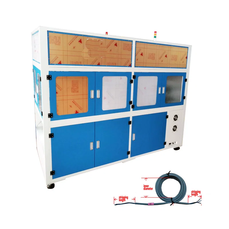 Volautomatische netsnoer kabel knippen strippen wikkelen bindmachine WPM-CRT-03M, Kabel knippen strip wikkelen bindmachine, Automatisch gesneden strip bindmachine, Netsnoer kabel bindmachine