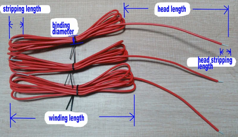 voorbeeld van Volautomatische netsnoer kabel knippen strippen wikkelen bindmachine WPM-CRT-03M, Kabel gesneden strip wikkelen bindmachine, Automatische gesneden strip bindmachine, Netsnoer kabel bindmachine