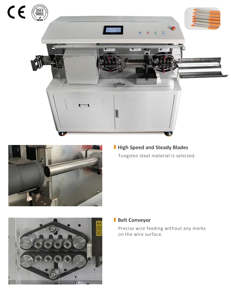 Automatische coaxiale kabelknipstripmachine, kabelstripmachine, coaxiale kabelstripmachine, stripmachine