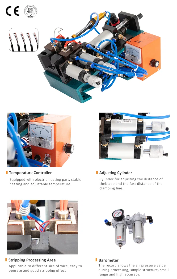 Gevlochten draadstripmachine, draadstripper, hete kabelschilmachine