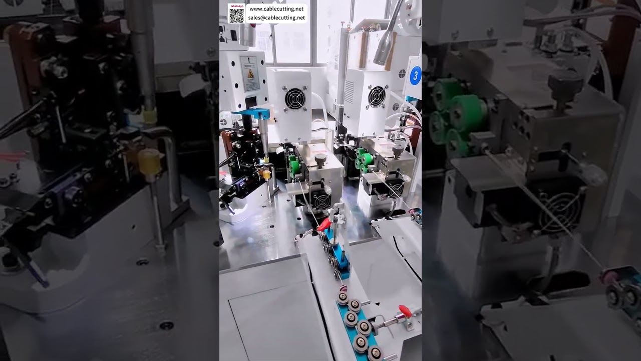 Dubbele draadsplicing & terminalkrimpmachine – Automatische kabelboomverwerking met hoge precisie