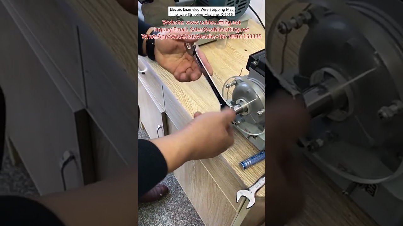 X-6016 Elektrische Emaille Draad Stripmachine - Precisie & Automatisering