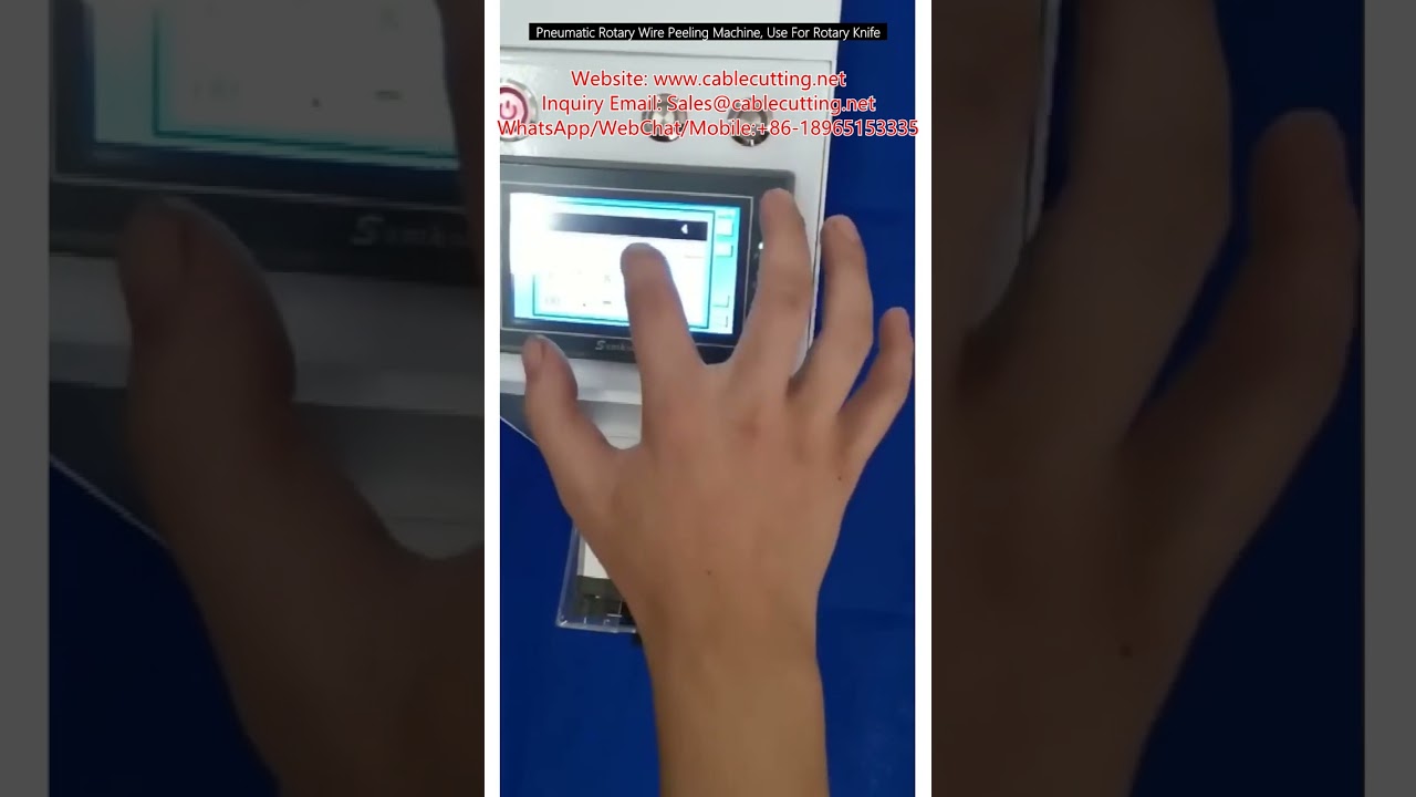 Pneumatische roterende draadstripmachine - Precisiestrippen met roterend mes