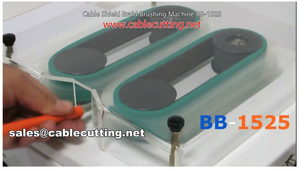 BB-1525: Automatische borstelmachine voor kabelafschermingsvlecht - Precisie en efficiëntie