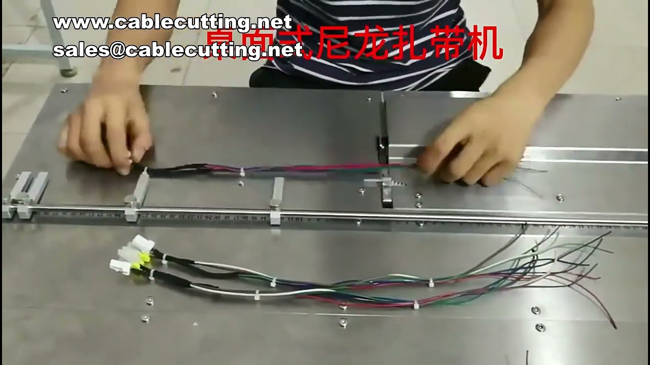 Nylon bandmachine, harnasbandmachine, automatisch aanvoeren, perforeren en snijden van draad