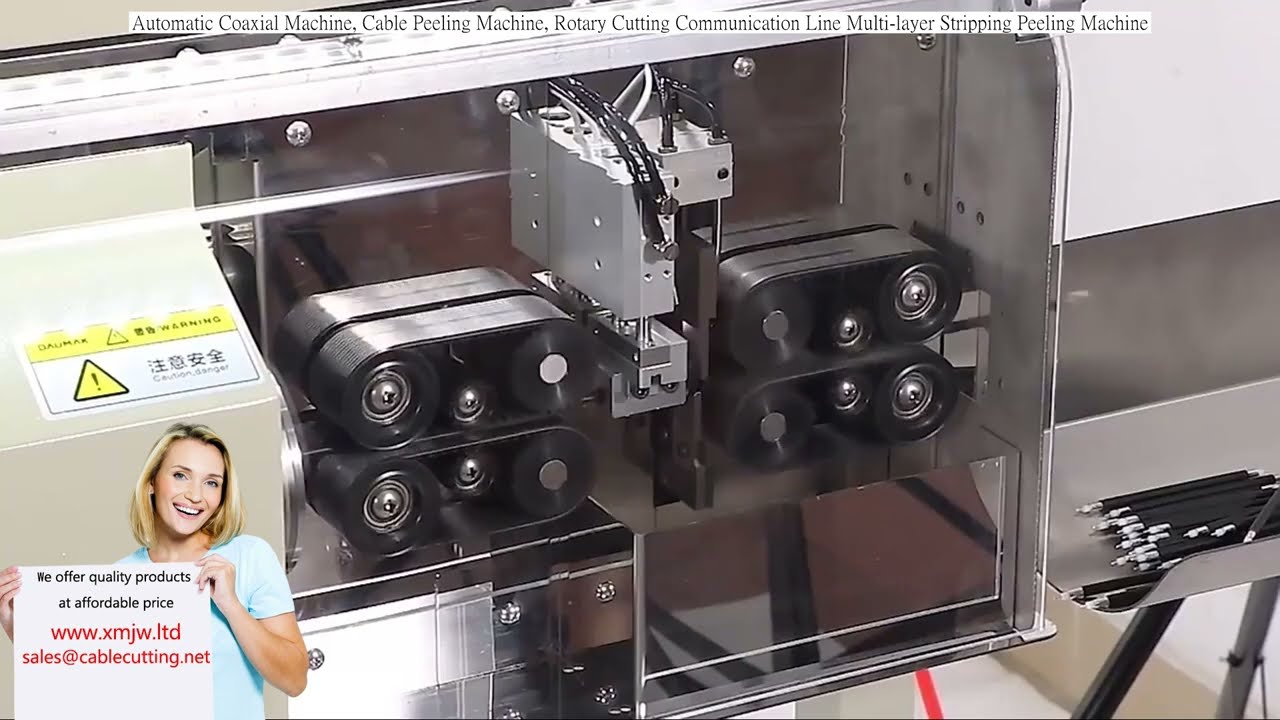 Precisie coaxkabel stripmachine – Roterende kabel snijmachine voor meerlaags strippen