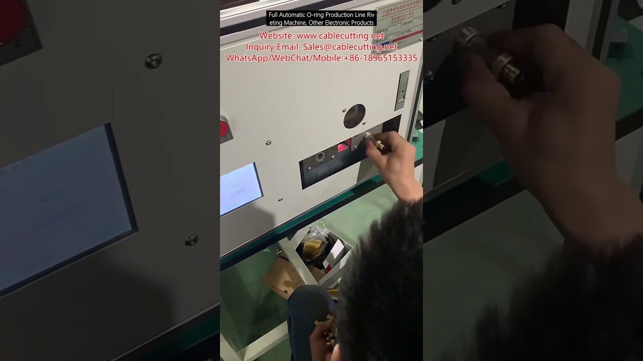 Volledig automatische O-ring klinkmachine voor productielijnen – ideaal voor elektronische componenten
