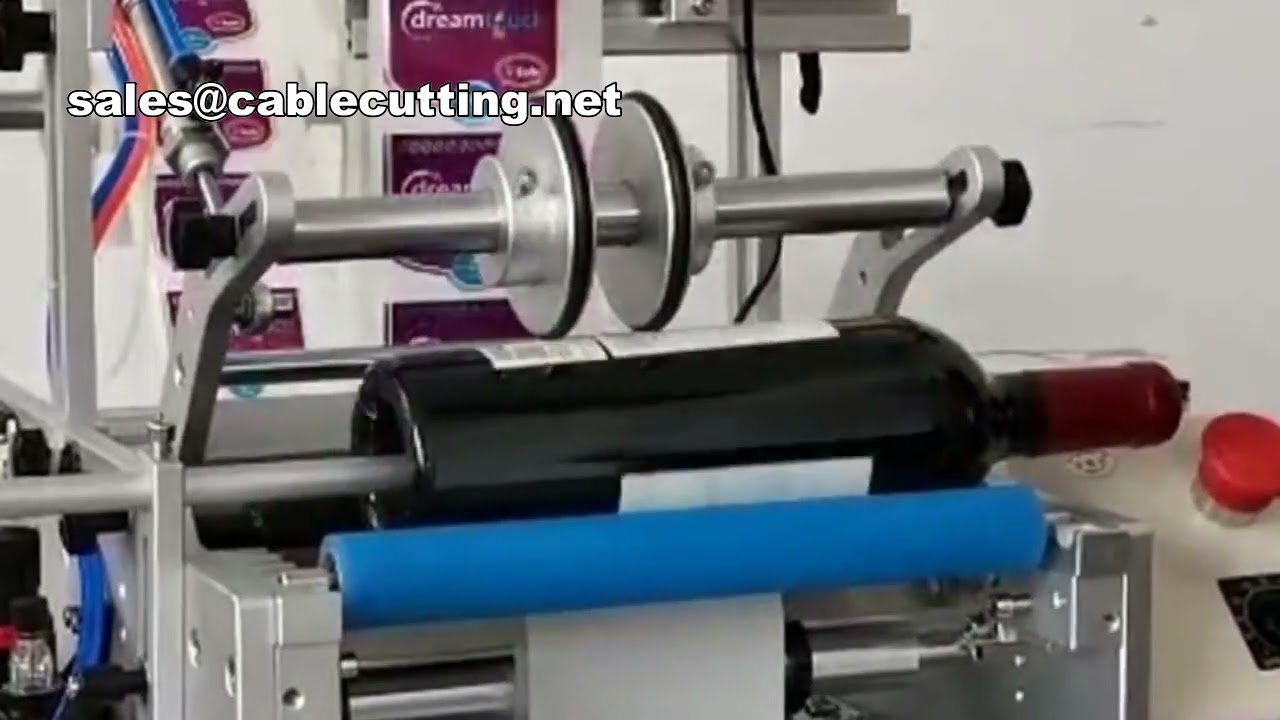 Dubbele etiketten voor ronde flessen: efficiënte etiketteermachine voor- en achterkant