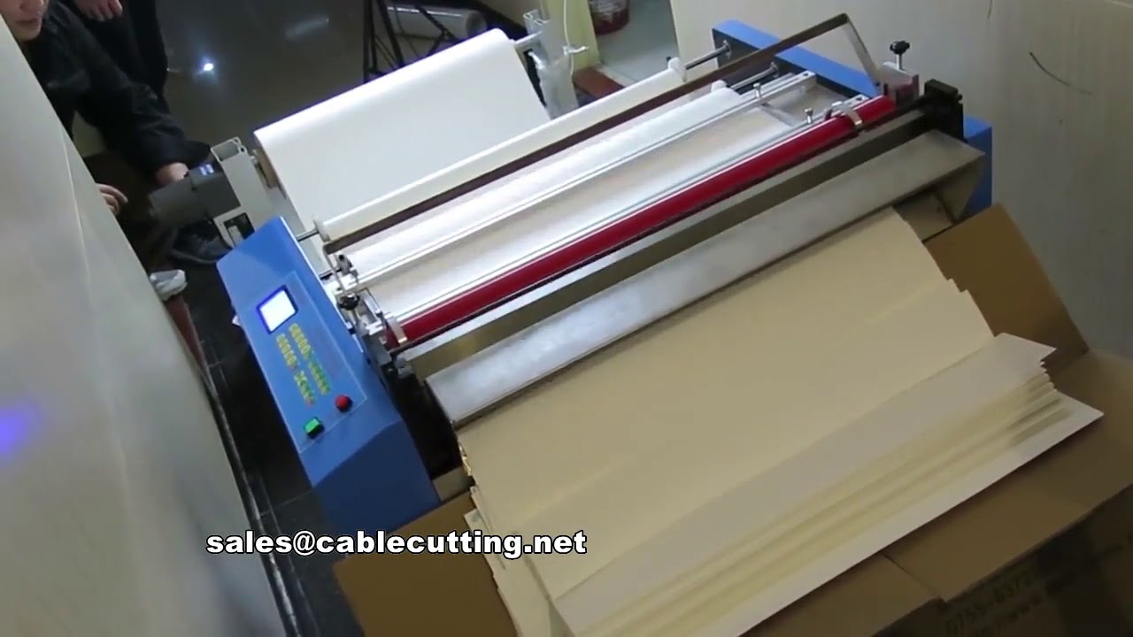 Automatische hotstamp snijmachine voor papier en zonnepanelen – 700 mm breed