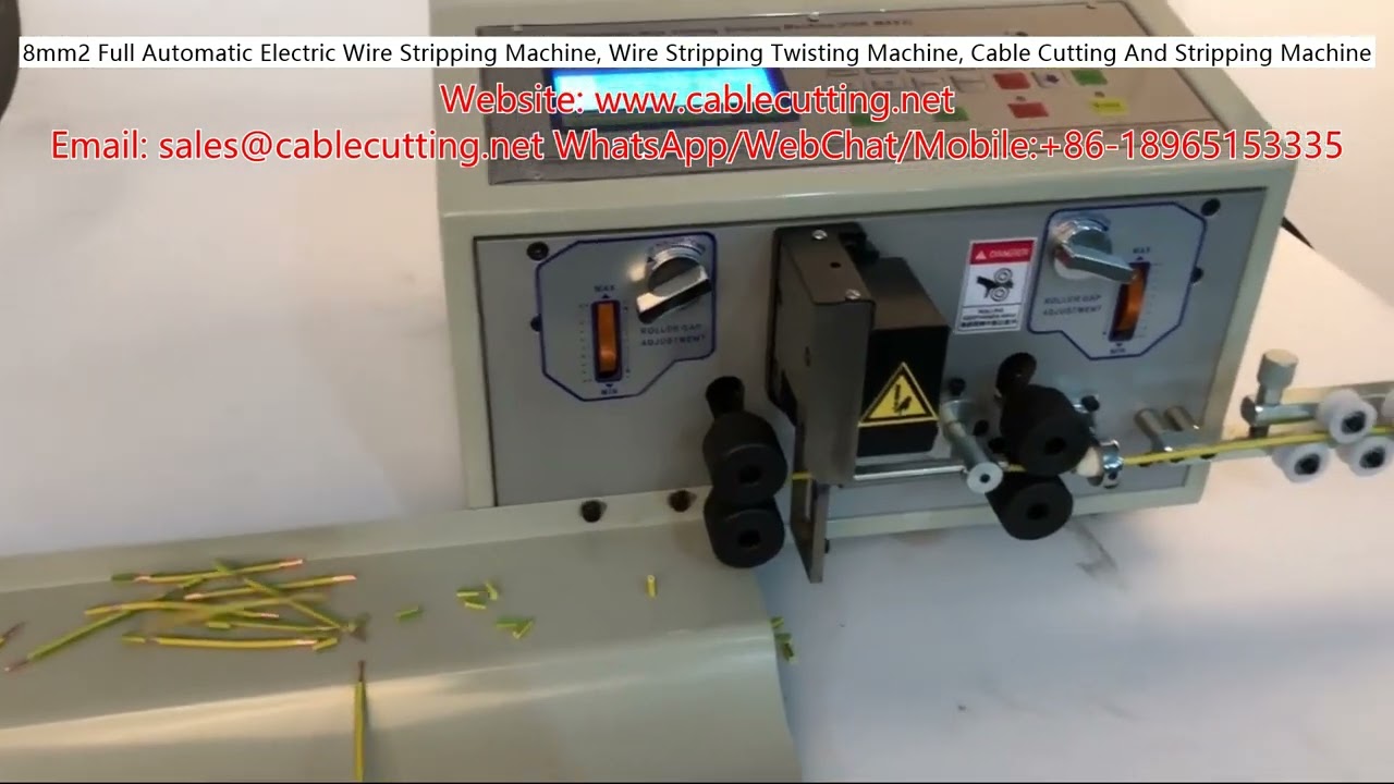 8mm² volautomatische elektrische draadstripmachine | Draad twist- en snijmachine voor kabels