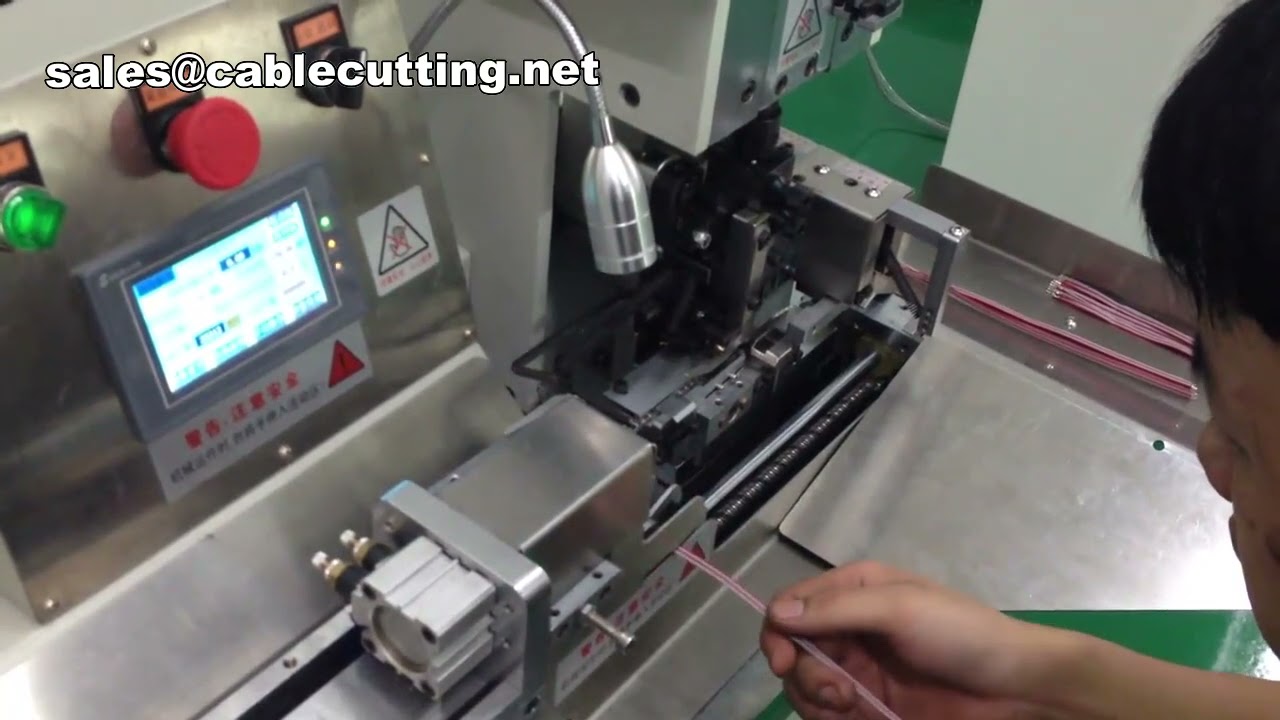 Crimpmachine voor platte lintkabel en tv-antenne connector - terminals verwijderen en assembleren