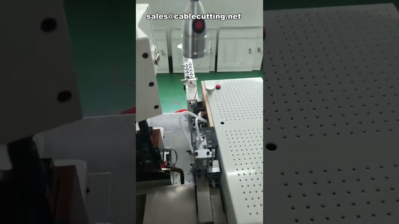 Geautomatiseerde kabelstrip-, snij- en krimpmachine voor draadbundels | Alles-in-één machine
