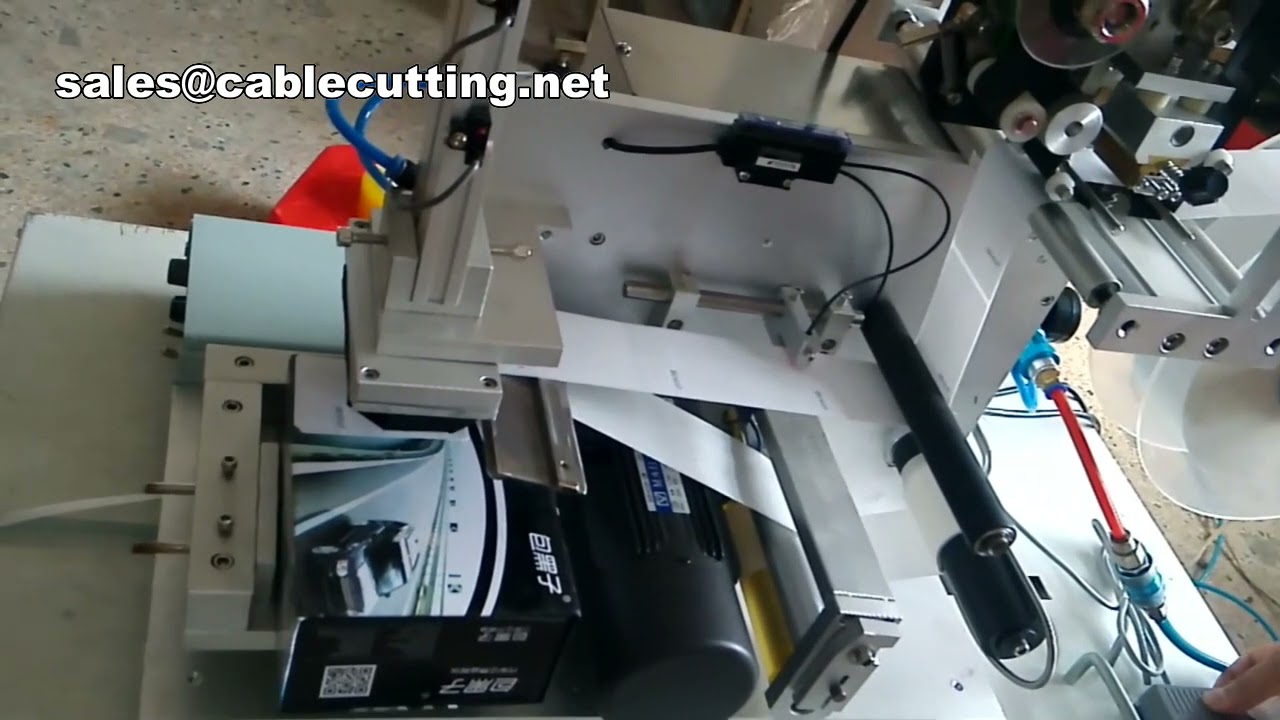 Vlakke etiketteer- en printmachine | Halfautomatische labelmachine voor vierkante verpakkingen