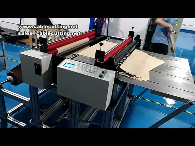Automatische snijmachine voor stofvrij doek, inpakpapier en reflecterende folie | Precisie snijden