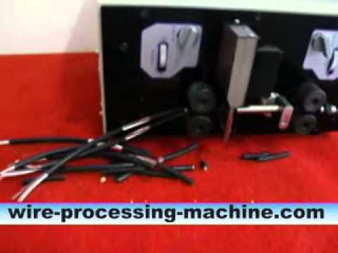 Meer- en enkeladerige draadstripmachine & snijmachine (WPM-09K) | http://www.cablecutting.net/
