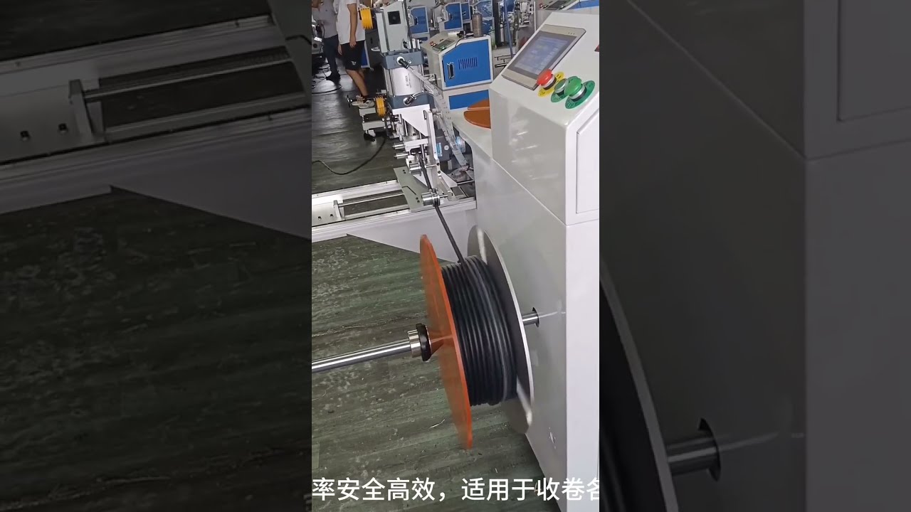 Industriële machine voor het tellen, traverseren, snijden en oprollen van elektrische kabels, AC-leidingen en remleidingen