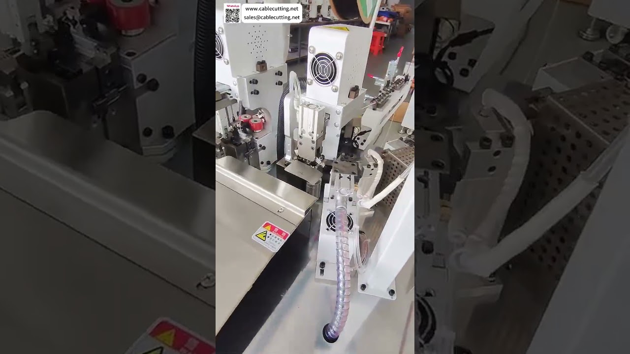Enkelkoppige vertinnings- en krimpkousinsteekmachine voor kabelbomen - Automatische snelle crimper