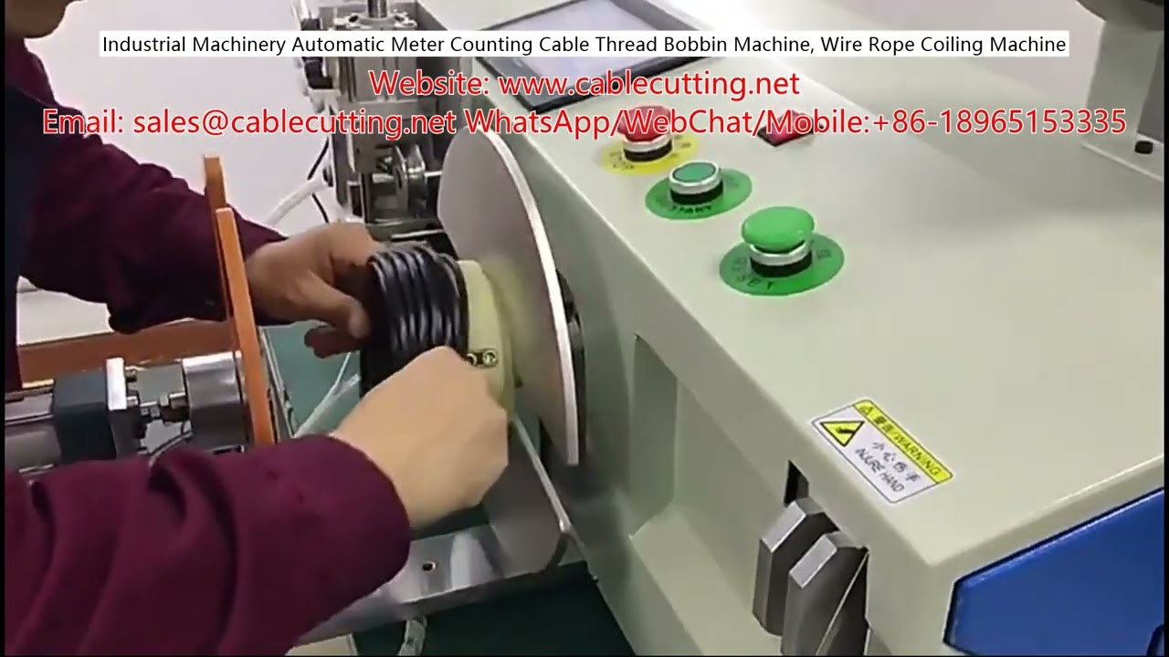 Automatische kabel- en draadspoelmachine met metertelling – Industriële wikkelapparatuur