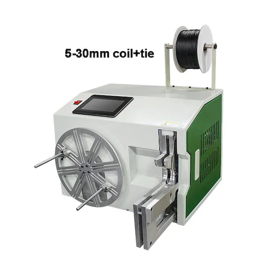 Automatische Draad Terugspoel- en Bindmachine WPM-212A - Kabel Oprol- en Bindmachine